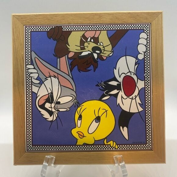 Vintage Looney Toons wall decor - art tile tweetie - Picture 1 of 5
